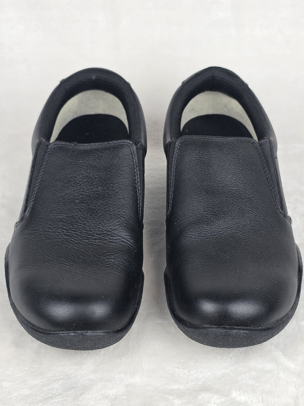 Kuru Kivi Womens 8 Medium Black Leather Slip On Comfort Shoes Clogs - Picture 2 of 9